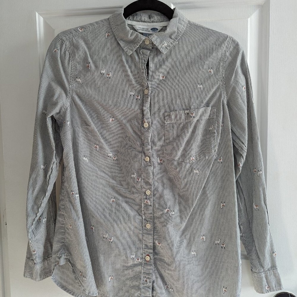 Old Navy Alpaca Button Down Shirt